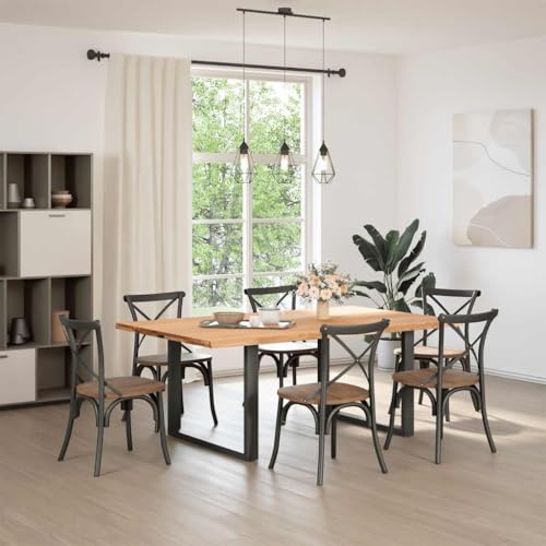 QJBSAVVA Bistrotisch Küchentisch Klein Esszimmertische Wohnzimmertisch - Esstisch mit Baumkanten 200x120x74 cm Massivholz Eiche Rechteck für Living Room Balcony Dining Room Camping QJBSAVVA Bistrotisch Küchentisch Klein Esszimmertische Wohnzimmertisch - Esstisch mit Baumkanten 200x120x74 cm Massivholz Eiche Rechteck für Living Room Balcony Dining Room Camping von QJBSAVVA