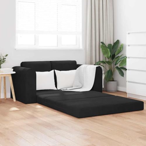 QJBSAVVA Boden Schlafsofa 2 in 1 Schwarz 148x71x83 cm Samt Modernes Design für Wohnzimmer und Gästezimmer QJBSAVVA Boden Schlafsofa 2 in 1 Schwarz 148x71x83 cm Samt Modernes Design für Wohnzimmer und Gästezimmer von QJBSAVVA