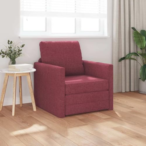QJBSAVVA Boden Sofa Bett Modernes Schlafsofa in Burgunder 74x77x81 cm Weiches Polyester Stoff 2 in 1 Design für Wohnzimmer Gästebett oder Relaxbereich QJBSAVVA Boden Sofa Bett Modernes Schlafsofa in Burgunder 74x77x81 cm Weiches Polyester Stoff 2 in 1 Design für Wohnzimmer Gästebett oder Relaxbereich von QJBSAVVA