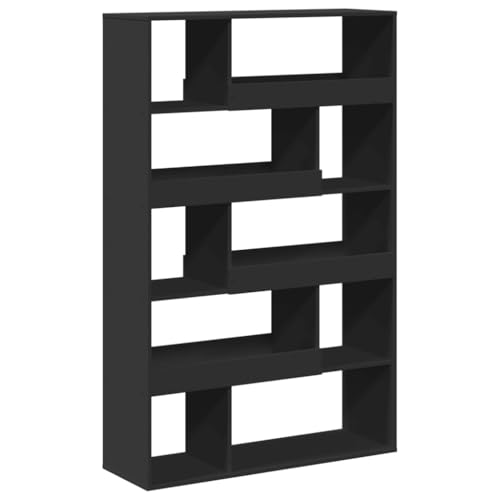 QJBSAVVA Book Shelf Mehrzweckschrank Vitrine Büroregal - Raumteiler Schwarz 100x33x156,5 cm Holzwerkstoff für Badezimmer Balkon Flur Schlafzimmer QJBSAVVA Book Shelf Mehrzweckschrank Vitrine Büroregal - Raumteiler Schwarz 100x33x156,5 cm Holzwerkstoff für Badezimmer Balkon Flur Schlafzimmer von QJBSAVVA