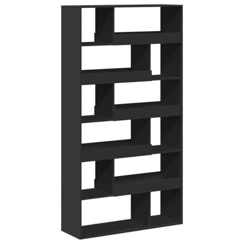 QJBSAVVA Book Shelf Mehrzweckschrank Vitrine Büroregal - Raumteiler Schwarz 100x33x187,5 cm Holzwerkstoff für Badezimmer Balkon Flur Schlafzimmer QJBSAVVA Book Shelf Mehrzweckschrank Vitrine Büroregal - Raumteiler Schwarz 100x33x187,5 cm Holzwerkstoff für Badezimmer Balkon Flur Schlafzimmer von QJBSAVVA