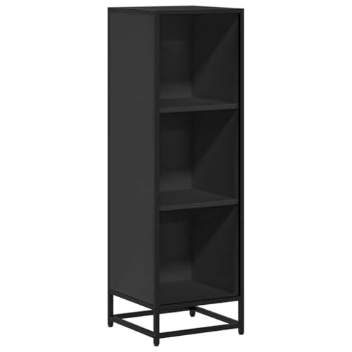 QJBSAVVA Bücherregale Apothekerschrank Küche Küchenschrank Regal Küche - Bücherregal Schwarz 33,5x33x107,5 cm Holzwerkstoff für Abstellraum Keller Outdoor Badezimmer QJBSAVVA Bücherregale Apothekerschrank Küche Küchenschrank Regal Küche - Bücherregal Schwarz 33,5x33x107,5 cm Holzwerkstoff für Abstellraum Keller Outdoor Badezimmer von QJBSAVVA