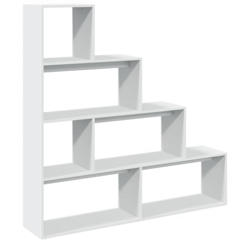 QJBSAVVA Bücherschrank Badregal Schmal Mehrzweckschrank Regal Küche - Raumteiler-Bücherregal 4 Stufen Weiß 143,5x29x143,5 cm für Abstellraum Büro Keller Badezimmer QJBSAVVA Bücherschrank Badregal Schmal Mehrzweckschrank Regal Küche - Raumteiler-Bücherregal 4 Stufen Weiß 143,5x29x143,5 cm für Abstellraum Büro Keller Badezimmer von QJBSAVVA