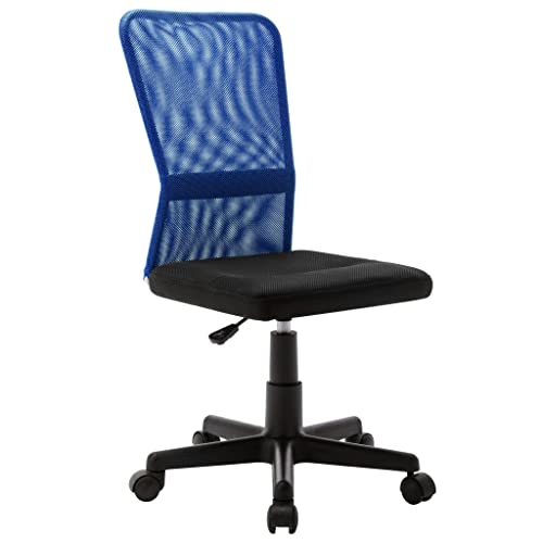QJBSAVVA Bürostuhl Schwarz Blau Moderner Drehstuhl mit Netzrückenlehne Höhenverstellbarer Schreibtischstuhl für Home Office 44x52x100 cm von QJBSAVVA
