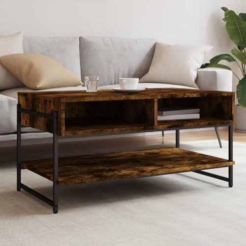QJBSAVVA Couchtisch, Kleine Kommode Sideboard Couchtisch Mit Stauraum Rollcontainer Geeignet für College-Schlafsaal Zuhause Study Room Büro Räuchereiche 90x50x45 cm Holzwerkstoff QJBSAVVA Couchtisch, Kleine Kommode Sideboard Couchtisch Mit Stauraum Rollcontainer Geeignet für College-Schlafsaal Zuhause Study Room Büro Räuchereiche 90x50x45 cm Holzwerkstoff von QJBSAVVA