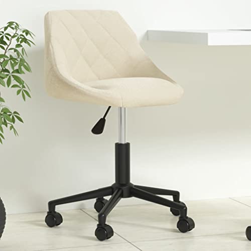 QJBSAVVA Drehstuhl aus Samt in Creme Höhenverstellbarer Bürostuhl mit 360 Grad Drehfunktion und Rollen Modernes Design für Home Office und Arbeitszimmer QJBSAVVA Drehstuhl aus Samt in Creme Höhenverstellbarer Bürostuhl mit 360 Grad Drehfunktion und Rollen Modernes Design für Home Office und Arbeitszimmer von QJBSAVVA