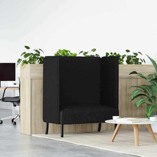 QJBSAVVA Ecksofa Modernes Design Schwarz Schlafsofa für Wohnzimmer und Büro Lounge 109x56x121 cm Bequem und Robust mit Ergonomischer Unterstützung von QJBSAVVA