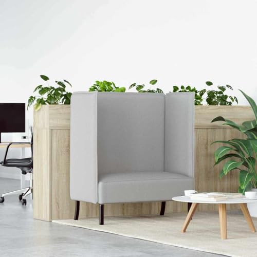QJBSAVVA Ecksofa Wolken Grau Modernes Design mit Ergonomischer Unterstützung 109x56x121 cm Bequemes Sofa für Wohnzimmer Büro und kleine Räume von QJBSAVVA