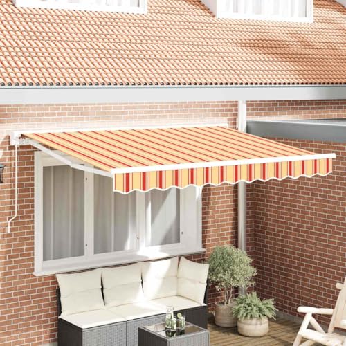 QJBSAVVA Einziehbare Markise Marineblau 350x200 cm aus Hochwertigem UV-Beständigem Stoff mit Manueller Verstellung für Balkon Terrasse und Garten Moderner Sonnenschutz mit Robustem Aluminiumrahmen QJBSAVVA Einziehbare Markise Marineblau 350x200 cm aus Hochwertigem UV-Beständigem Stoff mit Manueller Verstellung für Balkon Terrasse und Garten Moderner Sonnenschutz mit Robustem Aluminiumrahmen von QJBSAVVA