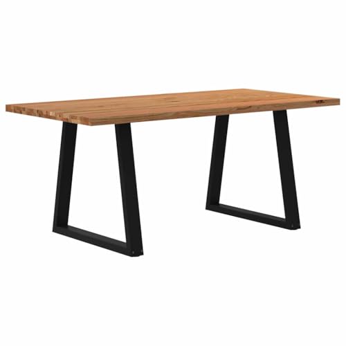 QJBSAVVA Esstisch Massivholz Eiche Hellbraun 180 x 90 x 74 cm Rechteckiger Küchentisch Robustes Design mit Verstellbaren Füßen für Esszimmer Küche und Balkon QJBSAVVA Esstisch Massivholz Eiche Hellbraun 180 x 90 x 74 cm Rechteckiger Küchentisch Robustes Design mit Verstellbaren Füßen für Esszimmer Küche und Balkon von QJBSAVVA