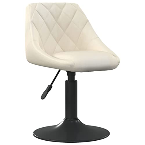 QJBSAVVA Esszimmer Sessel Esszimmerstühle Esstisch Stühle Balkonstühle - Esszimmerstühle 4 STK. Drehbar Creme Samt für Arbeitszimmer Büro Schlafzimmer Esszimmer von QJBSAVVA