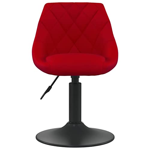 QJBSAVVA Esszimmer Sessel Esszimmerstühle Esstisch Stühle Balkonstühle - Esszimmerstuhl Weinrot Samt für Arbeitszimmer Büro Schlafzimmer Esszimmer von QJBSAVVA
