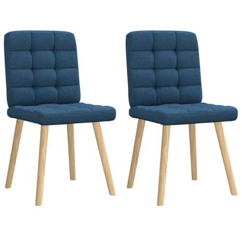 QJBSAVVA Esszimmerstühle 2 Stück Blau Stoff Bequeme Polsterstühle mit Metall Holz Gestell und Schaumstofffüllung 45 x 54 x 86 cm Robust & Elegant für Esszimmer Wohnzimmer Gästezimmer QJBSAVVA Esszimmerstühle 2 Stück Blau Stoff Bequeme Polsterstühle mit Metall Holz Gestell und Schaumstofffüllung 45 x 54 x 86 cm Robust & Elegant für Esszimmer Wohnzimmer Gästezimmer von QJBSAVVA