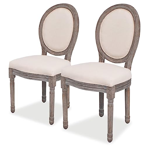 QJBSAVVA Esszimmerstühle 2 Stück Creme Stoff Hochwertige Leinen Polsterstühle mit Holzrahmen Bequem & Langlebig für Esszimmer Wohnzimmer und Küche QJBSAVVA Esszimmerstühle 2 Stück Creme Stoff Hochwertige Leinen Polsterstühle mit Holzrahmen Bequem & Langlebig für Esszimmer Wohnzimmer und Küche von QJBSAVVA