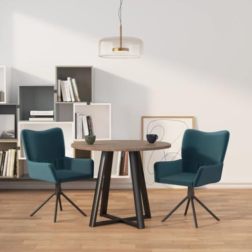 QJBSAVVA Esszimmerstühle 2 Stück Drehbar Blau Samt mit Armlehnen 360 Grad Drehfunktion Robuste Metall und Sperrholz Konstruktion Bequem für Wohnzimmer Küche und Essbereich QJBSAVVA Esszimmerstühle 2 Stück Drehbar Blau Samt mit Armlehnen 360 Grad Drehfunktion Robuste Metall und Sperrholz Konstruktion Bequem für Wohnzimmer Küche und Essbereich von QJBSAVVA