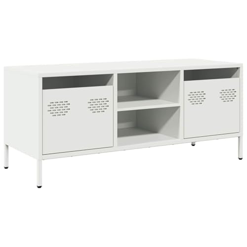 QJBSAVVA Fernsehtisch Sideboard Tv Lowboard Tv Sideboard Wohnzimmer Seidbord Wohnzimmer - TV-Schrank Weiß 101,5x39x43,5 cm Kaltgewalzter Stahl für Jugendzimmer Flur Küche Wohnzimmer QJBSAVVA Fernsehtisch Sideboard Tv Lowboard Tv Sideboard Wohnzimmer Seidbord Wohnzimmer - TV-Schrank Weiß 101,5x39x43,5 cm Kaltgewalzter Stahl für Jugendzimmer Flur Küche Wohnzimmer von QJBSAVVA