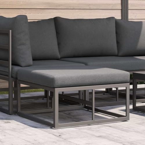 QJBSAVVA Gartenmöbel Set 2+1 mit Anthrazit-Kissen aus pulverbeschichtetem Stahl & Polyester 70x71,5x32 cm Modernes Balkon Sofa Ecksofa für Garten Terrasse und kleine Balkone QJBSAVVA Gartenmöbel Set 2+1 mit Anthrazit-Kissen aus pulverbeschichtetem Stahl & Polyester 70x71,5x32 cm Modernes Balkon Sofa Ecksofa für Garten Terrasse und kleine Balkone von QJBSAVVA