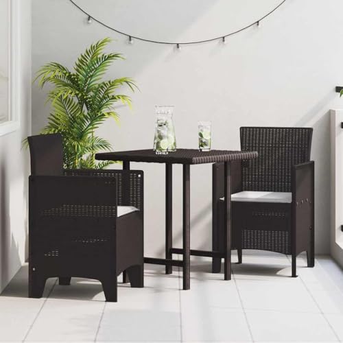 QJBSAVVA Gartenstühle 2er Set Braun 53 x 49 x 85 cm Moderner Rattan-Look aus UV-beständigem Polypropylen Leicht & Wetterfest für Terrasse Balkon und Garten QJBSAVVA Gartenstühle 2er Set Braun 53 x 49 x 85 cm Moderner Rattan-Look aus UV-beständigem Polypropylen Leicht & Wetterfest für Terrasse Balkon und Garten von QJBSAVVA