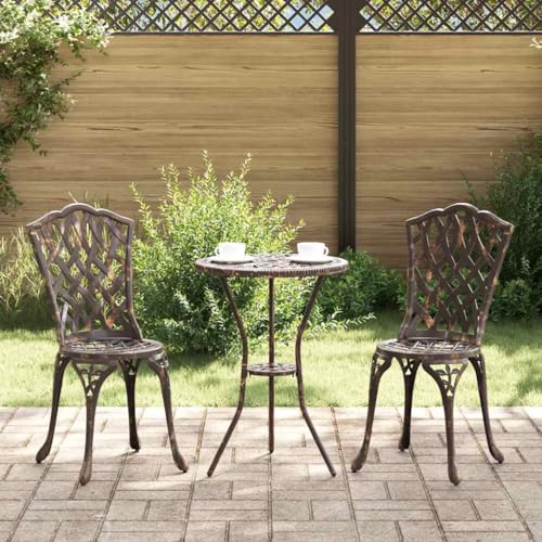QJBSAVVA Gartenstühle 2er Set Bronzefarben Gusseisen Robust & Wetterfest mit Ergonomischem Design für Garten Terrasse und Balkon QJBSAVVA Gartenstühle 2er Set Bronzefarben Gusseisen Robust & Wetterfest mit Ergonomischem Design für Garten Terrasse und Balkon von QJBSAVVA