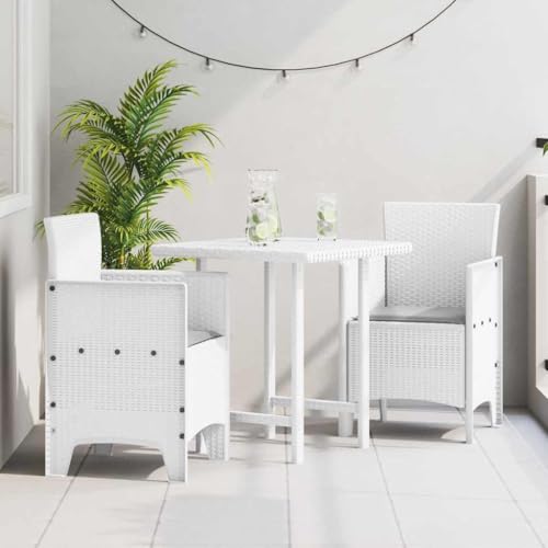 QJBSAVVA Gartenstühle 2er Set Weiß Moderner Rattan-Look Outdoor Stühle aus UV-beständigem Polypropylen 53 x 49 x 85 cm Leicht & Wetterfest für Terrasse Balkon und Garten QJBSAVVA Gartenstühle 2er Set Weiß Moderner Rattan-Look Outdoor Stühle aus UV-beständigem Polypropylen 53 x 49 x 85 cm Leicht & Wetterfest für Terrasse Balkon und Garten von QJBSAVVA