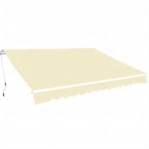 QJBSAVVA Gelenkarmmarkise 600 cm Cremeweiß mit Aluminiumrahmen und PU beschichtetem Polyesterstoff wasserabweisend für Terrasse Balkon und Garten QJBSAVVA Gelenkarmmarkise 600 cm Cremeweiß mit Aluminiumrahmen und PU beschichtetem Polyesterstoff wasserabweisend für Terrasse Balkon und Garten von QJBSAVVA