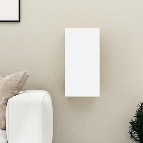 QJBSAVVA Hängender TV-Schrank Weiß aus Holzwerkstoff Modernes Design mit 2 Einlegeböden Starker Stauraum für Wohnzimmer QJBSAVVA Hängender TV-Schrank Weiß aus Holzwerkstoff Modernes Design mit 2 Einlegeböden Starker Stauraum für Wohnzimmer von QJBSAVVA