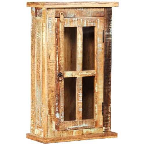 QJBSAVVA Hängeschrank aus massivem Altholz mit großem Stauraum 44 x 21 x 72 cm Vintage Design für Küche Bad und Wohnbereich QJBSAVVA Hängeschrank aus massivem Altholz mit großem Stauraum 44 x 21 x 72 cm Vintage Design für Küche Bad und Wohnbereich von QJBSAVVA