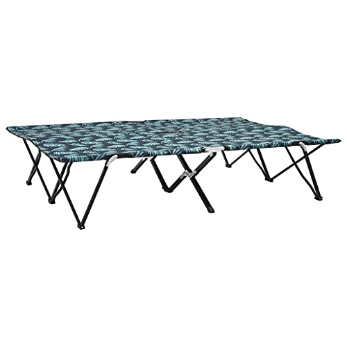 QJBSAVVA Klappbare Doppelliege für Camping und Garten 194 x 124 cm Rostfreier Stahlrahmen mit 600D Polyestergewebe 240 kg Tragfähigkeit Faltbar und Leicht für Strand Balkon und Outdoor QJBSAVVA Klappbare Doppelliege für Camping und Garten 194 x 124 cm Rostfreier Stahlrahmen mit 600D Polyestergewebe 240 kg Tragfähigkeit Faltbar und Leicht für Strand Balkon und Outdoor von QJBSAVVA