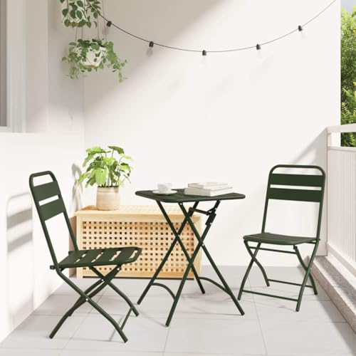 QJBSAVVA Klapphocker aus Metallstahl Waldgrün 2er Set Faltbare Gartenstühle mit Mattierter Oberfläche 45 cm Höhe 100 kg Tragfähigkeit für Balkon Terrasse und Camping QJBSAVVA Klapphocker aus Metallstahl Waldgrün 2er Set Faltbare Gartenstühle mit Mattierter Oberfläche 45 cm Höhe 100 kg Tragfähigkeit für Balkon Terrasse und Camping von QJBSAVVA