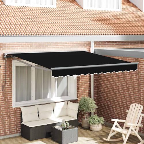 QJBSAVVA Klemmmarkise Schwarz 350x250 cm aus robustem Polyester Modernes Design mit verstellbarem Schattenwinkel für Balkon Terrasse und Garten QJBSAVVA Klemmmarkise Schwarz 350x250 cm aus robustem Polyester Modernes Design mit verstellbarem Schattenwinkel für Balkon Terrasse und Garten von QJBSAVVA