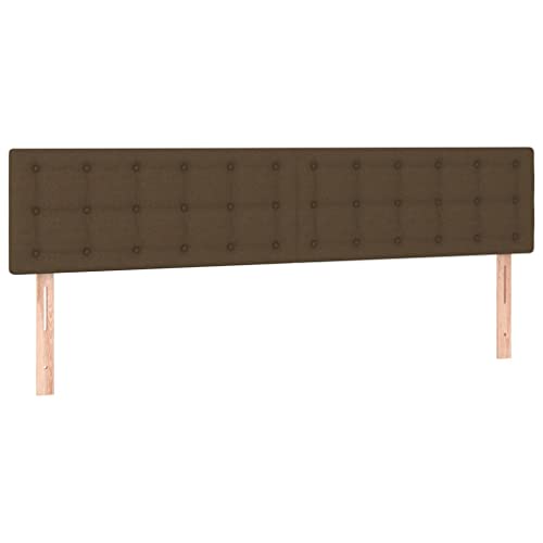 QJBSAVVA Kopfteile Bett Kopfteil Headboard for Bed Rückwand Bett - Kopfteile 2 STK. Dunkelbraun 80x5x78/88 cm Stoff für Schlafzimmer Schlafsäle Dekoration Bett von QJBSAVVA