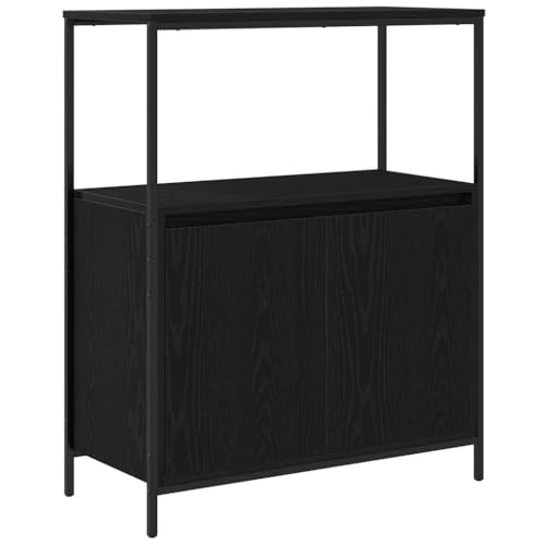 QJBSAVVA Küchenschrank Medizinschrank Sideboard Badregal - Badschrank mit Regalen Schwarz Eichen-Optik 76,5x35x95 cm für Badezimmer Waschküche Flur Küche QJBSAVVA Küchenschrank Medizinschrank Sideboard Badregal - Badschrank mit Regalen Schwarz Eichen-Optik 76,5x35x95 cm für Badezimmer Waschküche Flur Küche von QJBSAVVA