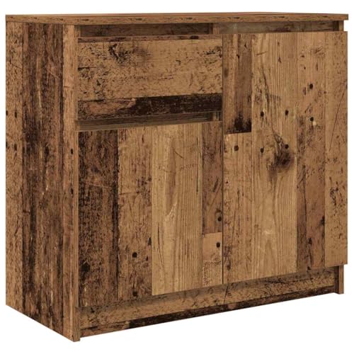 QJBSAVVA Küchenunterschränke Küchenbuffet Buffetschrank Mehrzweckschrank Geschirrschrank - Sideboard mit Schublade Altholz-Optik 71x35x65 cm Holzwerkstoff für Wohnzimmer Hausbar Schlafzimmer Terrasse QJBSAVVA Küchenunterschränke Küchenbuffet Buffetschrank Mehrzweckschrank Geschirrschrank - Sideboard mit Schublade Altholz-Optik 71x35x65 cm Holzwerkstoff für Wohnzimmer Hausbar Schlafzimmer Terrasse von QJBSAVVA