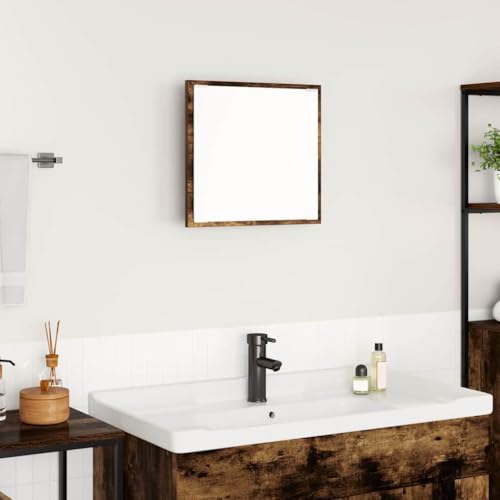 QJBSAVVA LED Badspiegel Geräucherte Eiche 40x8.5x37 cm Moderner Badezimmerspiegel mit USB Beleuchtung Kaltes Weiß Wandmontiert für Bad Ankleidezimmer QJBSAVVA LED Badspiegel Geräucherte Eiche 40x8.5x37 cm Moderner Badezimmerspiegel mit USB Beleuchtung Kaltes Weiß Wandmontiert für Bad Ankleidezimmer von QJBSAVVA