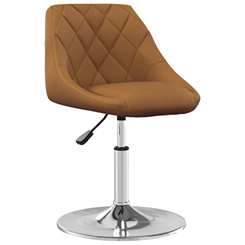 QJBSAVVA Loungesessel Outdoor Schminktisch Stuhl Esstisch Stühle Essstuhl - Esszimmerstühle 4 STK. Drehbar Braun Samt für Büro Garten Schlafzimmer Arbeitszimmer von QJBSAVVA