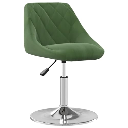 QJBSAVVA Loungesessel Outdoor Schminktisch Stuhl Esstisch Stühle Essstuhl - Esszimmerstühle 6 STK. Drehbar Dunkelgrün Samt für Büro Garten Schlafzimmer Arbeitszimmer von QJBSAVVA