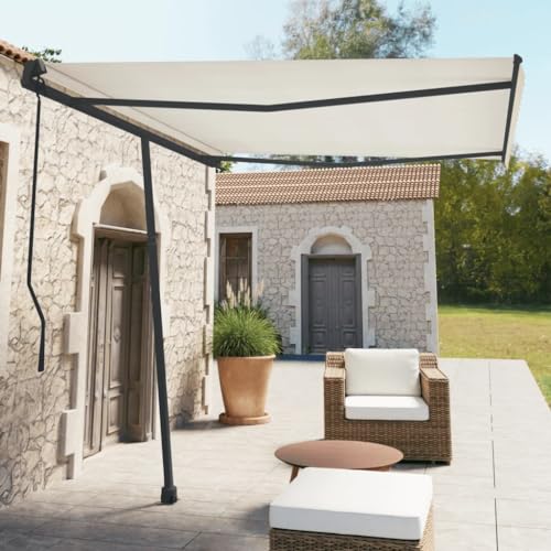 QJBSAVVA Markisen-Stützfuß Set Anthrazit 300x245 cm aus Eisen für Terrassen Balkone und Gärten Stabil und Drehbar 360 Grad QJBSAVVA Markisen-Stützfuß Set Anthrazit 300x245 cm aus Eisen für Terrassen Balkone und Gärten Stabil und Drehbar 360 Grad von QJBSAVVA