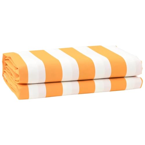 QJBSAVVA Markisenstoff Gelb Weiß 10x1.6 m UV-beständiger Ersatzstoff für Markisen mit wasserabweisendem Polyester Modernes Design für Balkon Terrasse und Garten QJBSAVVA Markisenstoff Gelb Weiß 10x1.6 m UV-beständiger Ersatzstoff für Markisen mit wasserabweisendem Polyester Modernes Design für Balkon Terrasse und Garten von QJBSAVVA