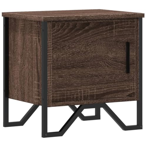 QJBSAVVA Nachtkommode Badezimmerschrank Beistelltisch Couch Nachtschränkchen - Nachttisch Braun Eichen-Optik 40x30x40 cm Holzwerkstoff für Schlafzimmer Wohnzimmer Balkon Badezimmer QJBSAVVA Nachtkommode Badezimmerschrank Beistelltisch Couch Nachtschränkchen - Nachttisch Braun Eichen-Optik 40x30x40 cm Holzwerkstoff für Schlafzimmer Wohnzimmer Balkon Badezimmer von QJBSAVVA
