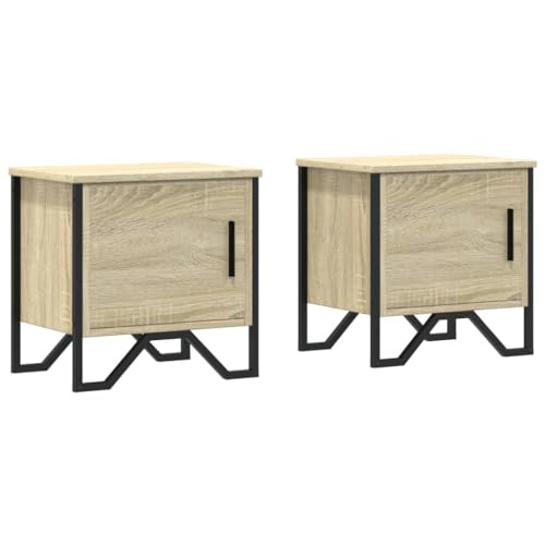 QJBSAVVA Nachtkommode Badezimmerschrank Beistelltisch Couch Nachtschränkchen - Nachttische 2 STK. Sonoma-Eiche 40x30x40 cm Holzwerkstoff für Schlafzimmer Wohnzimmer Balkon Badezimmer QJBSAVVA Nachtkommode Badezimmerschrank Beistelltisch Couch Nachtschränkchen - Nachttische 2 STK. Sonoma-Eiche 40x30x40 cm Holzwerkstoff für Schlafzimmer Wohnzimmer Balkon Badezimmer von QJBSAVVA