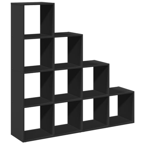 QJBSAVVA Ordnerregal Apothekerschrank Küche Wohnzimmer Möbel Badschrank Schmal - Raumteiler-Bücherregal 4 Stufen Schwarz 131,5x29x131,5 cm für Badezimmer Büro Flur Schlafzimmer QJBSAVVA Ordnerregal Apothekerschrank Küche Wohnzimmer Möbel Badschrank Schmal - Raumteiler-Bücherregal 4 Stufen Schwarz 131,5x29x131,5 cm für Badezimmer Büro Flur Schlafzimmer von QJBSAVVA