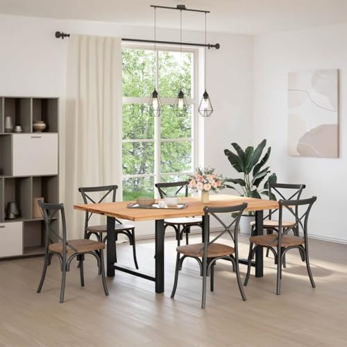 QJBSAVVA Partytisch Küchentisch Klein Bartisch Wohnzimmertisch - Esstisch Hellbraun 200x120x74 cm Massivholz Eiche Rechteckig für Camping Kitchen Balcony Living Room QJBSAVVA Partytisch Küchentisch Klein Bartisch Wohnzimmertisch - Esstisch Hellbraun 200x120x74 cm Massivholz Eiche Rechteckig für Camping Kitchen Balcony Living Room von QJBSAVVA