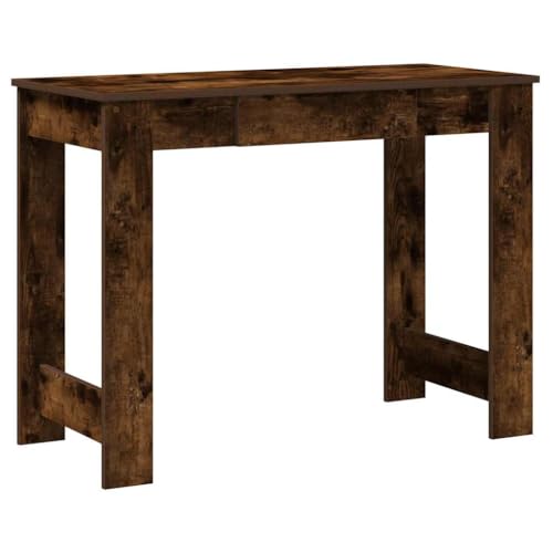 QJBSAVVA Pc Tisch Klein Gaming Tisch Kleiner Schreibtisch Konferenztisch - Schreibtisch Räuchereiche 100x45x75 cm Holzwerkstoff für Wohnzimmer Büro Jugendzimmer Arbeitszimmer von QJBSAVVA