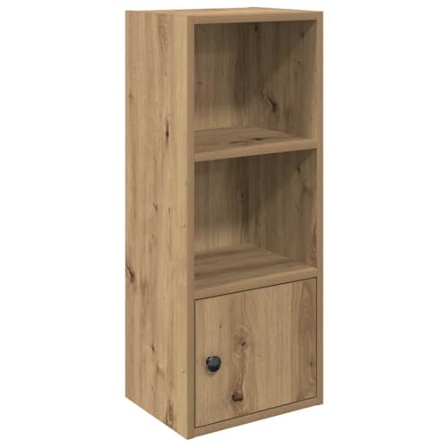 QJBSAVVA Regal Schlafzimmer Vitrine Badezimmer Regal Wohnzimmer Schrank - Bücherregal Artisan-Eiche 31x24x77 cm Holzwerkstoff für Flur Abstellraum Outdoor Balkon von QJBSAVVA