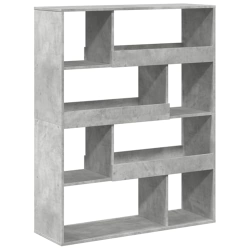 QJBSAVVA Regalschrank Bücherregal Klein Küchenregal Schmal Bücherregale - Bücherregal Betongrau 100x33x125,5 cm Holzwerkstoff für Schlafzimmer Büro Wohnzimmer Badezimmer QJBSAVVA Regalschrank Bücherregal Klein Küchenregal Schmal Bücherregale - Bücherregal Betongrau 100x33x125,5 cm Holzwerkstoff für Schlafzimmer Büro Wohnzimmer Badezimmer von QJBSAVVA