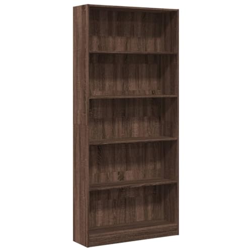 QJBSAVVA Regalschrank Wohnzimmer Möbel Mehrzweckschrank Vitrine - Bücherregal Braun Eichen-Optik 80x24x176 cm Holzwerkstoff für Büro Arbeitszimmer Wohnzimmer Küche QJBSAVVA Regalschrank Wohnzimmer Möbel Mehrzweckschrank Vitrine - Bücherregal Braun Eichen-Optik 80x24x176 cm Holzwerkstoff für Büro Arbeitszimmer Wohnzimmer Küche von QJBSAVVA