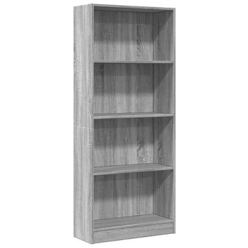 QJBSAVVA Regalschrank Wohnzimmer Möbel Mehrzweckschrank Vitrine - Bücherregal Grau Sonoma 60x24x143 cm Holzwerkstoff für Büro Arbeitszimmer Wohnzimmer Küche QJBSAVVA Regalschrank Wohnzimmer Möbel Mehrzweckschrank Vitrine - Bücherregal Grau Sonoma 60x24x143 cm Holzwerkstoff für Büro Arbeitszimmer Wohnzimmer Küche von QJBSAVVA