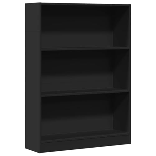 QJBSAVVA Regalschrank Wohnzimmer Möbel Mehrzweckschrank Vitrine - Bücherregal Schwarz 80x24x109 cm Holzwerkstoff für Büro Arbeitszimmer Wohnzimmer Küche QJBSAVVA Regalschrank Wohnzimmer Möbel Mehrzweckschrank Vitrine - Bücherregal Schwarz 80x24x109 cm Holzwerkstoff für Büro Arbeitszimmer Wohnzimmer Küche von QJBSAVVA