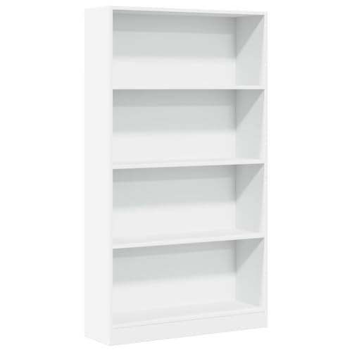 QJBSAVVA Regalschrank Wohnzimmer Möbel Mehrzweckschrank Vitrine - Bücherregal Weiß 80x24x143 cm Holzwerkstoff für Büro Arbeitszimmer Wohnzimmer Küche von QJBSAVVA