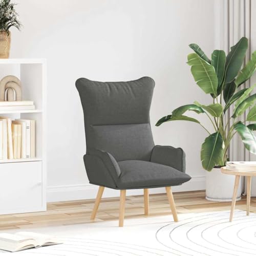 QJBSAVVA Relaxsessel Dunkelgrau Stoff Ergonomischer Sessel mit Naturholzrahmen für Wohnzimmer Schlafzimmer oder Leseplätze Bequem und Stilvoll QJBSAVVA Relaxsessel Dunkelgrau Stoff Ergonomischer Sessel mit Naturholzrahmen für Wohnzimmer Schlafzimmer oder Leseplätze Bequem und Stilvoll von QJBSAVVA